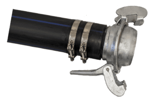 HDPE pipe with Bauer coupling