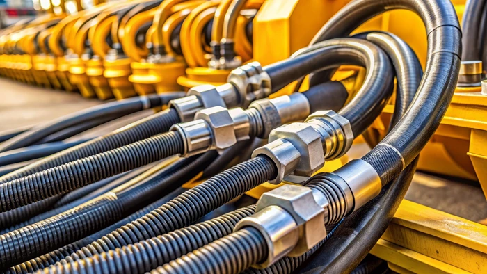 Heavy-duty hydraulic hose assemblies designed for high-pressure fluid transfer