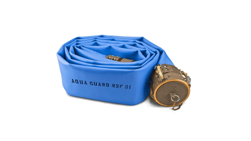 Aqua Guard industrial lay flat hose for high-flow water transfer
