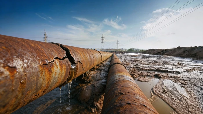 Pipelines transporting liquid or gas over long distances
