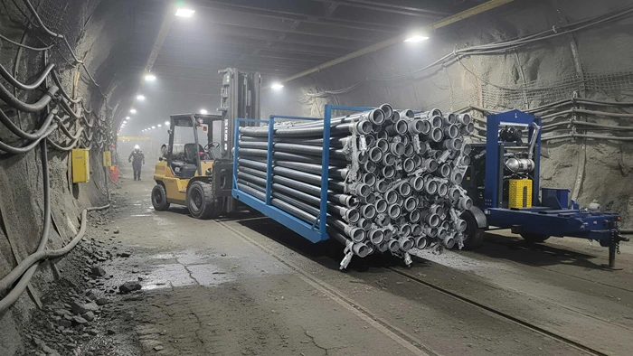 HDPE mining pipe for high-volume flow, durability, and flexible routing