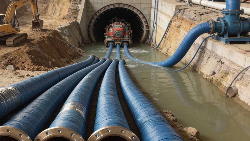 Tunnel boring machine excavating soil