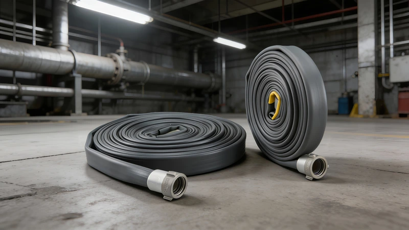 Layflat hoses used for water discharge made from flexible PVC or TPU materials