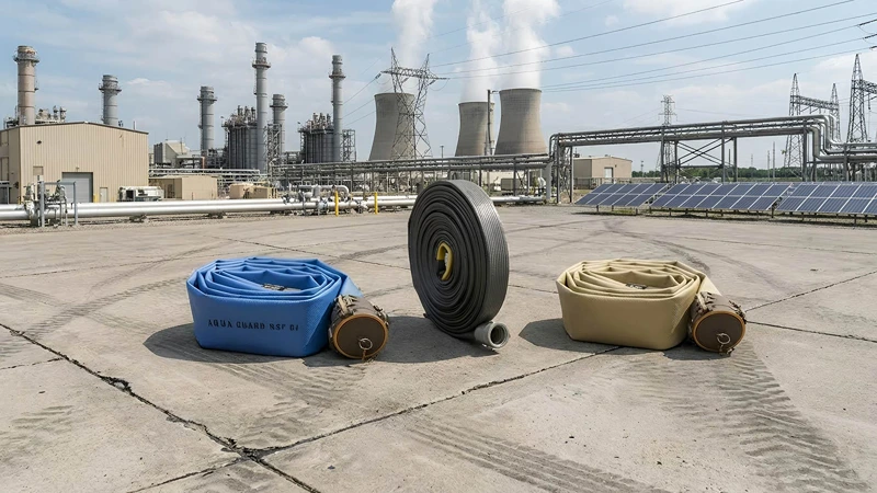 Industrial pipe and hose rental equipment for energy and infrastructure projects