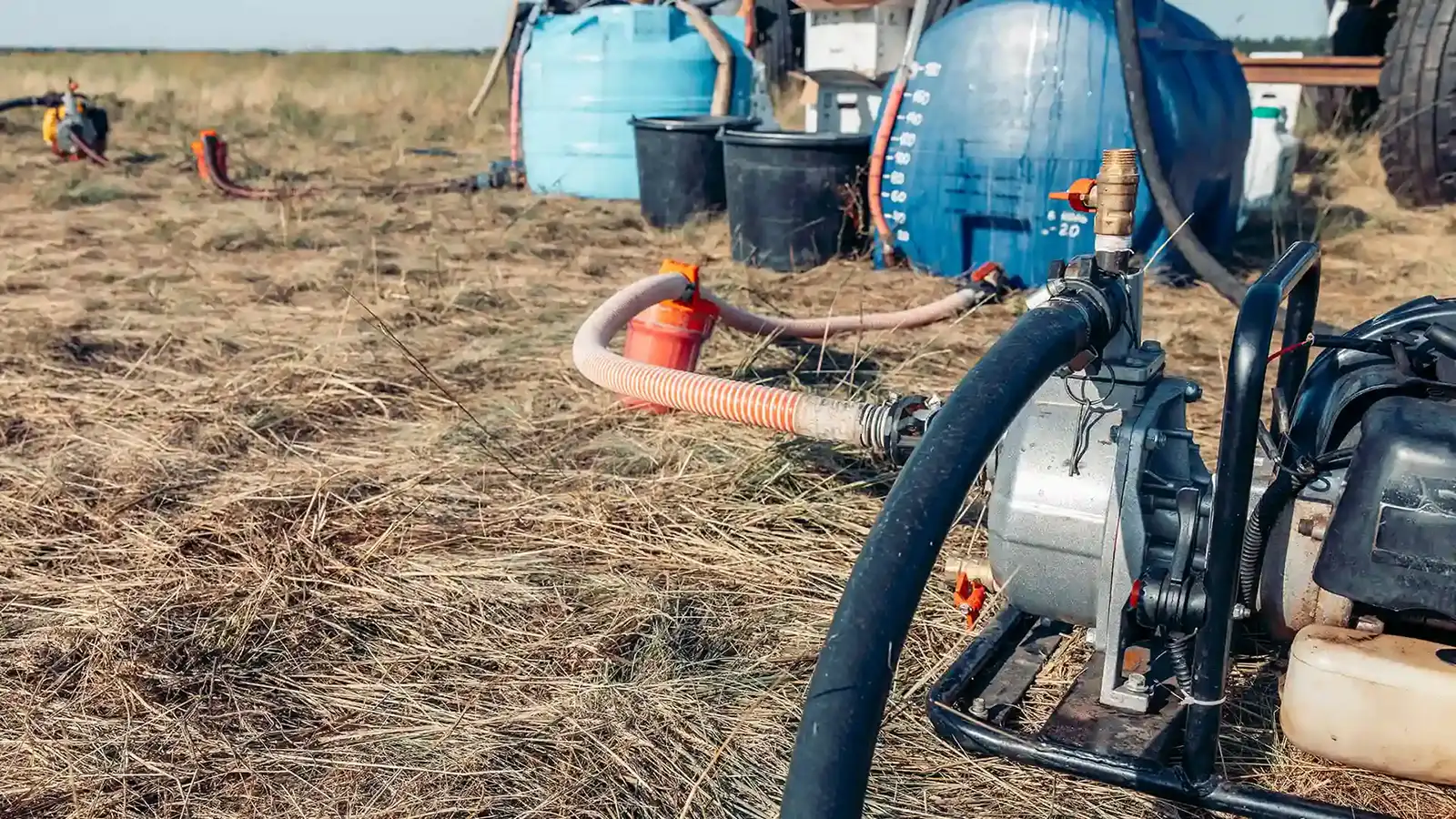 Environmental remediation site where pipe and hose solutions support sediment management, water control, and contaminated material handling for compliance-driven projects