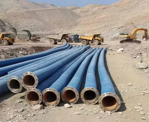 Industrial pipe and hose rental equipment configured for short- and long-term dewatering, slurry transfer, and fluid conveyance projects without capital expenditure