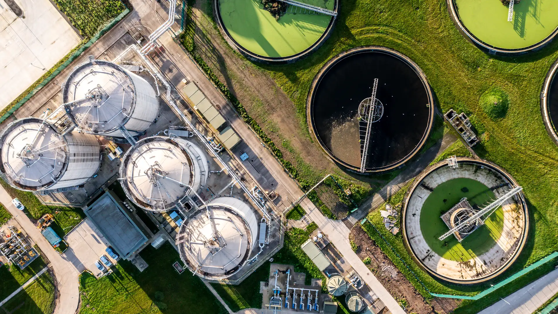 Wastewater treatment plant using HDPE pipe and hose for sludge transfer, effluent discharge, and process conveyance in municipal and industrial systems