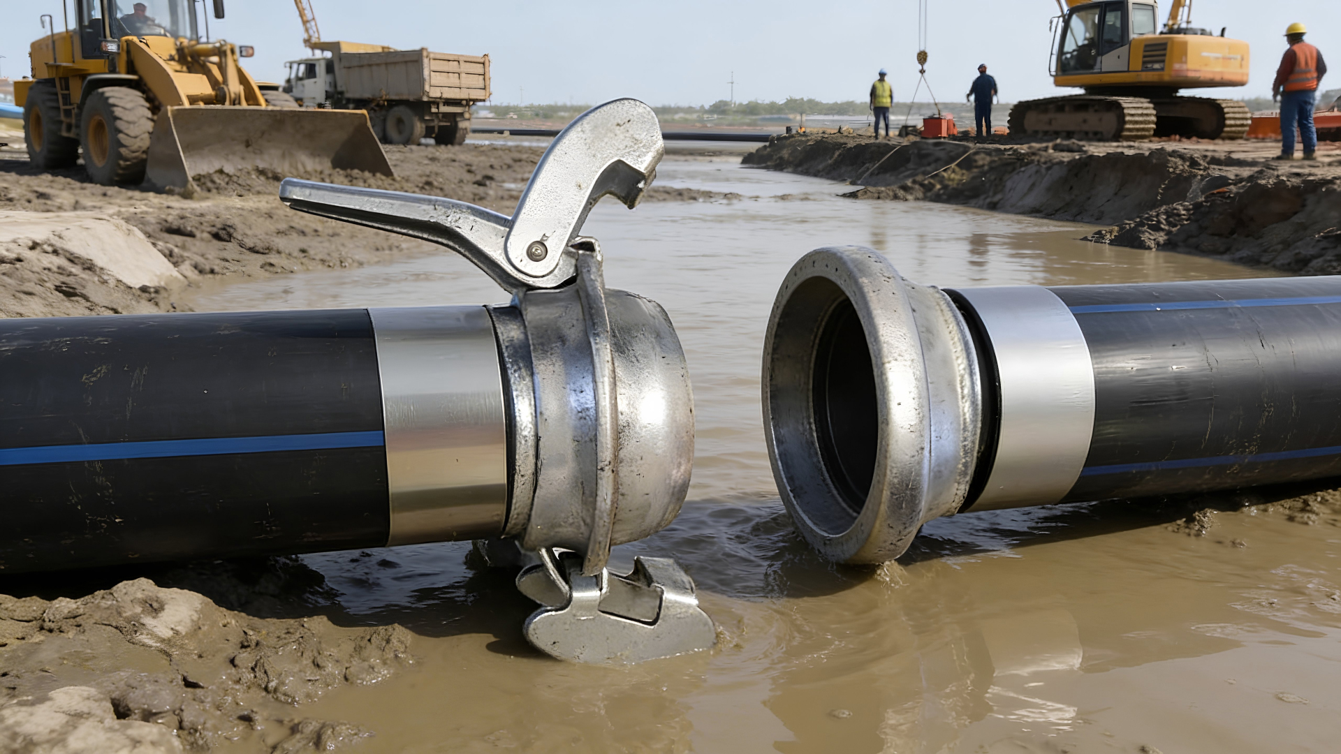 Abrasive slurry hose system facing rapid wear, tight routing, and alignment challenges