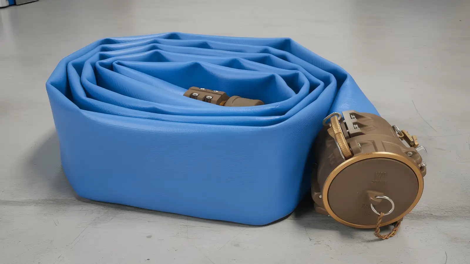 Aqua Guard lay flat hose hardware for safe potable water distribution and plant use.