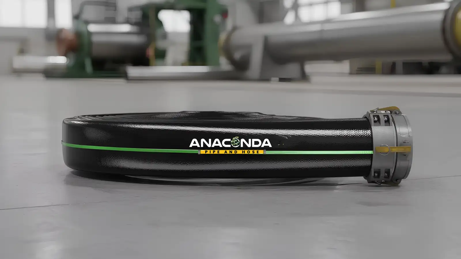 Static Resist lay flat hose designed to prevent electrical discharge during fuel transfer.