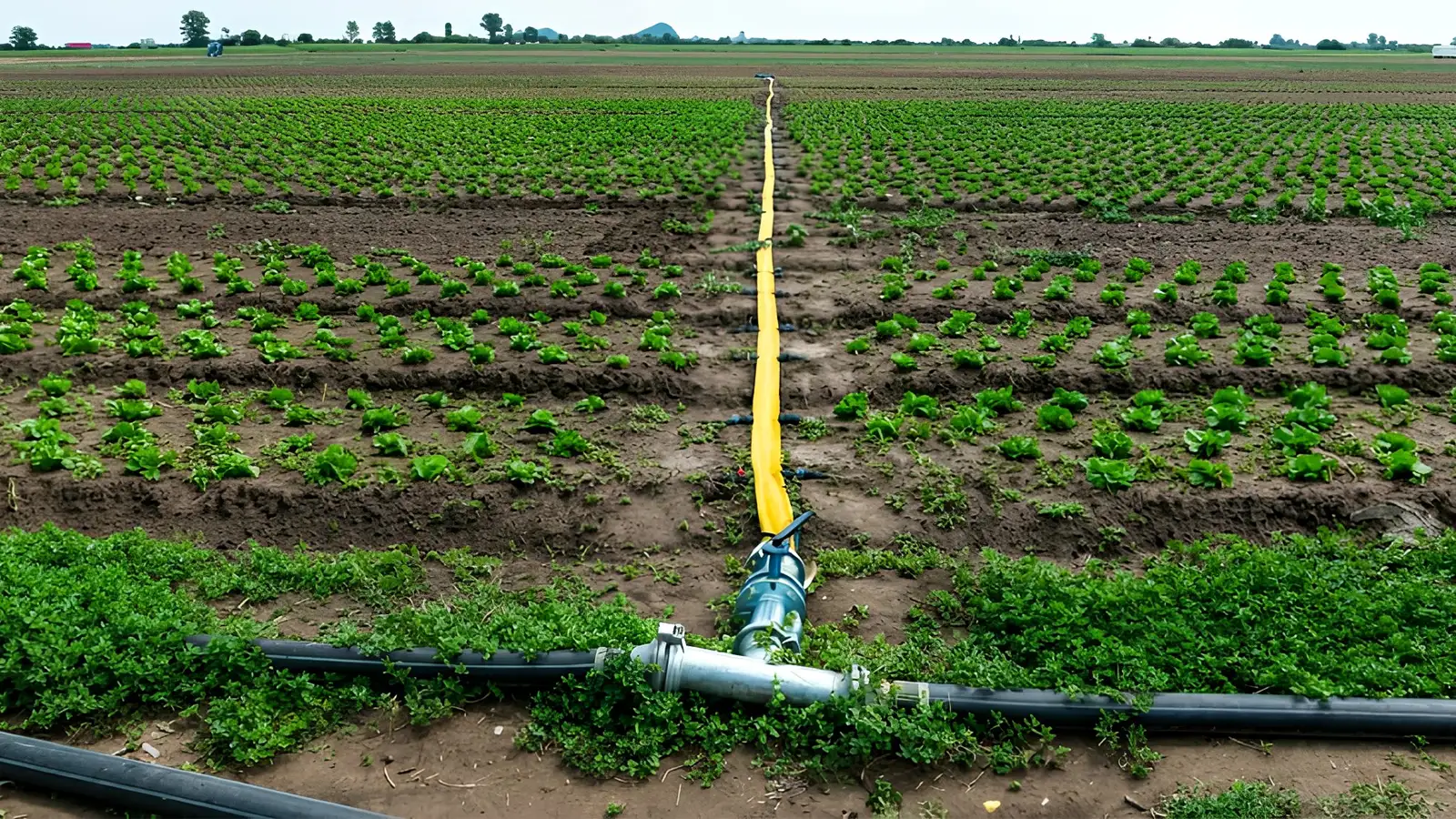 industrial pipe and hose rental system for temporary water transfer and energy projects