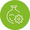 Icon representing chemical processing transfer systems utilizing corrosion resistant HDPE pipe