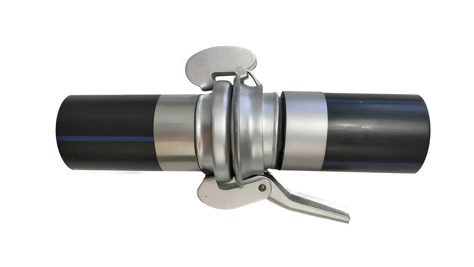 Anaconda Heavy-duty HDPE pipe with Bauer coupling for industrial fluid transfer and mining applications