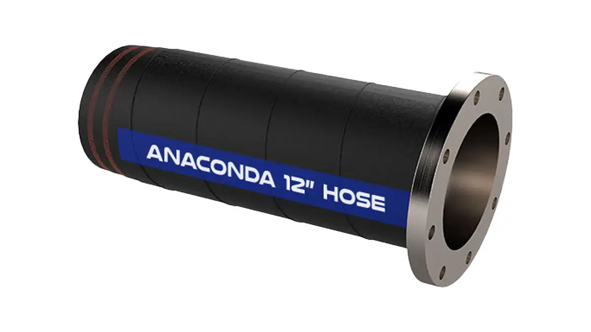 Flexible industrial slurry hose for abrasive material handling and mining operations by Anaconda 